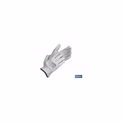 Gants en cuir de vache gris Taille 7 Gants en cuir de vache gris UNE-EN 20388 de qualité standard. Pouce plat et garniture au ...