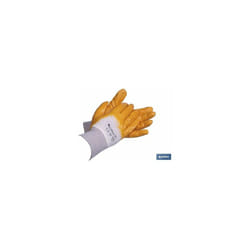 Blister de gants en nitrile jaune taille 8