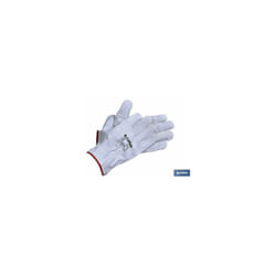 Blister de gants en daim gris taille 10