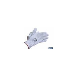 Blister de gants en daim gris taille 9