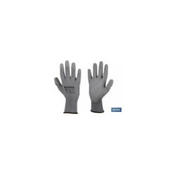 Gant 100% Polyester Imprégné Pu Gris T-6