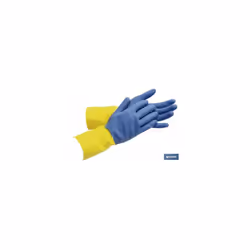 Gant de cuisine bicolore renforcé. Taille 10 Les gants de cuisine bicolores renforcés sont l'option idéale pour protéger vos  ...