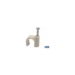 Blister De 8 Unités Agrafe Ronde En Plastique 6 mm