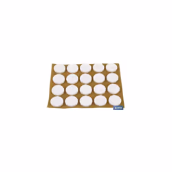 Blister de 2x12 Pcs Feutre Rond Blanc 22x3 mm Ce blister contient 2 paquets de 12 feutres ronds de couleur blanche, idéal pou ...