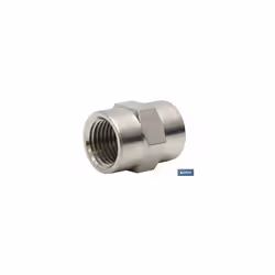 Manchette femelle-femelle en laiton nickelé Le manchon hh en laiton nickelé avec filetage 1/4" est un accessoire de haute qua ...