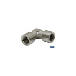 Coude hh en laiton nickelé r-3/8