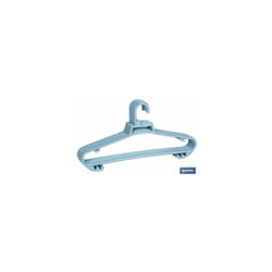 Pack de 6 cintres bleu clair modèle Oslo 38x18 cm
