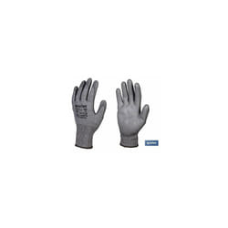 Gant Anti-Coupure Imprégné de Pu Gris T-8