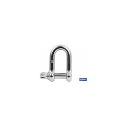 Manille Droite M-16 Plaquée Zinc