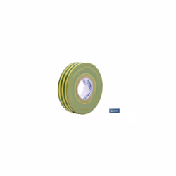 Ruban isolant 180 microns mise à la terre 19 mm x 20 mètres Le ruban isolant jaune/vert est en PVC et résiste à la tension, à ...