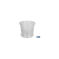 Pot Orchidée Transparent 23,5x20+ Assiette 20cm