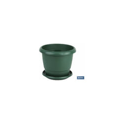 Pot Vert Modèle Gardenia 22x18+Plaque18.5cm