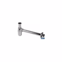 Sortie de siphon de bouteille chromée Ø32-40 330 mm et raccord 1 1/4 Revêtement chromé brillant et attrayant Idéal pour les i ...