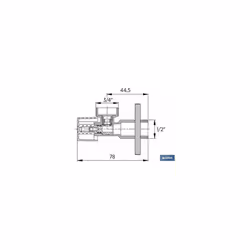 Valve carrée pour machine à laver 1/2 x 3/4 La valve carrée 1/2" x 3/4" est parfaite pour se connecter à votre machine à lave ...