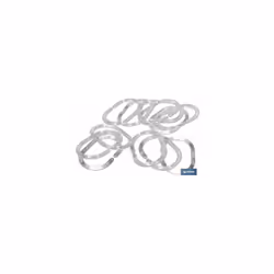 Pack de 12 anneaux transparents pour rideaux de salle de bain Modèle d'anneau Ce pack de 12 anneaux transparents pour rideaux ...