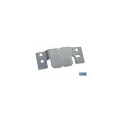 Cofan - Lot de 2 pièces de tôle d'ancrage zinguée 100 x 47 mm