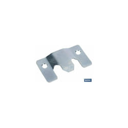 Cofan - Lot de 2 feuilles d'ancrage zinguées 60 x 35 mm.