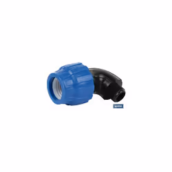 Coude à 90° avec filetage mâle Pp Pn16 25 x 3/4 Le coude à 90° avec filetage mâle BSP pour tuyaux en polyéthylène (PE) est id ...
