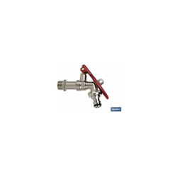 Robinet avec poignée de tuyau et douille pour cadenas 1/2 x 3/4