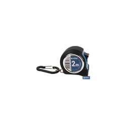 Mètre ruban avec couche anticorrosion 2m x 16mm avec calibrage sur les bords en abs et métal