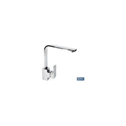 Robinet de cuisine monocommande design carré 27,1x5x25,4cm pour cartouche céramique Ø35mm