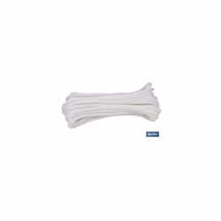 Écheveau de cordon polyester renforcé 5 mm 5 m blanc Le cordon polyester renforcé tressé rond d'un diamètre de 5 mm est idéal ...