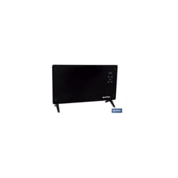 Convecteur radiant à panneau de verre avec télécommande et contrôle par application (1500W) 79x23x49cm