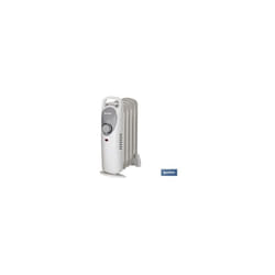 Mini radiateur à huile blanche réglable 450W avec thermostat réglable et sécurité incendie