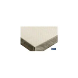 Nappe antitache en résine 140x250cm 50% polyester 45% coton 5% lurex beige
