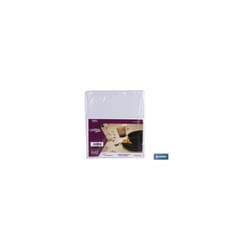 Nappe uni imperméable et antitache 140x200cm en vinyle et polyester gris