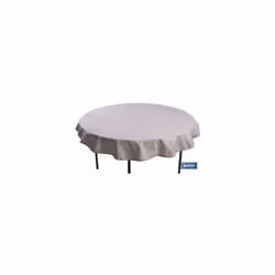 Découvrez la nappe ronde en résine antitache au charmant imprimé à pois blancs, idéale pour rehausser la décoration de votre ...