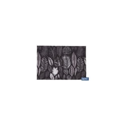Paillasson d'entrée motif feuilles dans les tons foncés 50x70cm en polyester et pvc avec base antidérapante