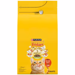 Croquettes chat mélange de Bœuf, Poulet avec des Légumes 1.5 KG Sans colorants, arômes et conservateurs artificiels. Aide à m ...