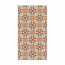 Tapis Vinyle Panorama Mosaïque Hydraulique Orientale Original 40x80 cm - Tapis pour Cuisine Bureau et Salon en PVC