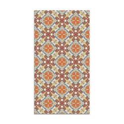 Tapis Vinyle Panorama Mosaïque Hydraulique Orientale Original 40x80 cm - Tapis pour Cuisine Bureau et Salon en PVC