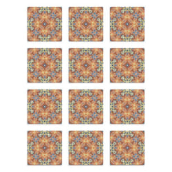 Panorama Stickers Carrelage Adhésif Cuisine - 48 Pièces de 15x15 cm Hydraulique Type Oriental Original - Adhésif en Vinyle Carreaux