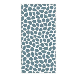 Tapis Vinyle Panorama Motif Pavé Bleu 60x110 cm - Tapis pour Cuisine Bureau et Salon en PVC