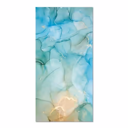 Tapis Vinyle Panorama Marbre Multicolore 60x250 cm - Tapis pour Cuisine Bureau et Salon en PVC
