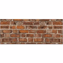 Panorama Crédence Adhésive Cuisine Brique 40x300 cm - Crédence Adhésive pour Cuisine - Protege Mur Cuisine