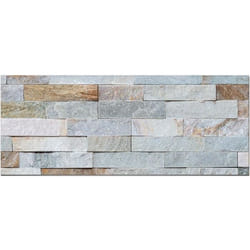 Panorama Crédence Adhésive Cuisine Brique Bleue 60x100 cm - Crédence Adhésive pour Cuisine - Protege Mur Cuisine