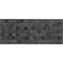 Panorama Crédence Adhésive Cuisine Carrelage Hexagonal Noir 60x300 cm - Crédence Adhésive pour Cuisine - Protege Mur Cuisine