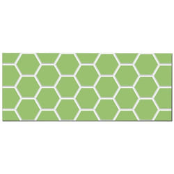 Panorama Crédence Adhésive Cuisine Tuile Hexagonale Verte 60x200 cm - Crédence Adhésive pour Cuisine - Protege Mur Cuisine