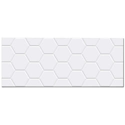Panorama Crédence Adhésive Cuisine Tuile Hexagonale Blanche 40x300 cm - Crédence Adhésive pour Cuisine - Protege Mur Cuisine