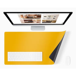 Panorama Tapis de Souris Jaune 40x80 cm - Tapis de Souris - Tapis de Bureau - Protege Bureau - Desk Pad - Sous Main Bureau