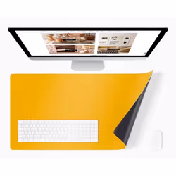 Panorama Tapis de Souris Jaune 40x60 cm - Tapis de Souris - Tapis de Bureau - Protege Bureau - Desk Pad - Sous Main Bureau