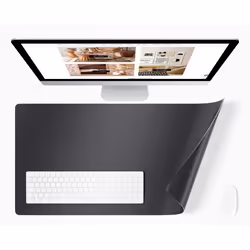 Panorama Tapis de Souris Gris Foncé 40x80 cm - Tapis de Souris - Tapis de Bureau - Protege Bureau - Desk Pad - Sous Main Bure ...