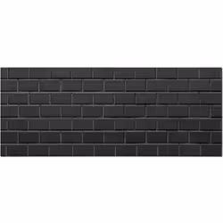 Panorama Crédence Adhésive Cuisine Brique Noire 40x200 cm - Crédence Adhésive pour Cuisine - Protege Mur Cuisine