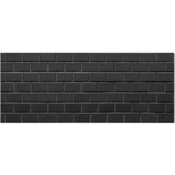 Panorama Crédence Adhésive Cuisine Brique Noire 40x300 cm - Crédence Adhésive pour Cuisine - Protege Mur Cuisine