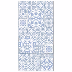 Tapis Vinyle - Panorama - Talavera - Carreaux Ciments - Bleu - 60x110 cm