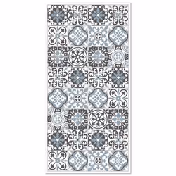 Tapis Vinyle - Panorama - Triana - Carreaux Ciments - Gris - 40x80 cm